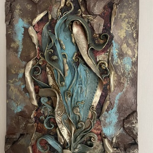 Mátrix3 - művészet - festmény - festmény vegyes technika - Meska.hu