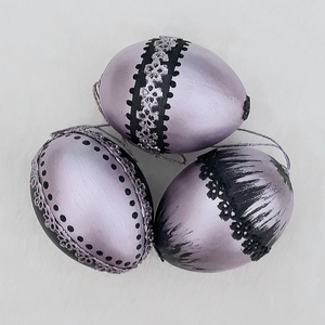 Metál húsvéti tojás 3 db lila, Otthon & Életmód, Dekoráció, Fali és függő dekoráció, Függődísz, Festett tárgyak, MESKA