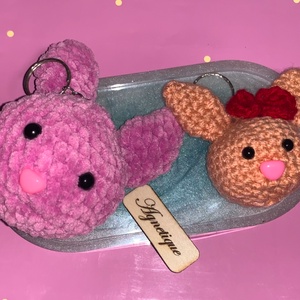 Nyuszi kulcstartó - táska & tok - kulcstartó & táskadísz - kulcstartó - Meska.hu