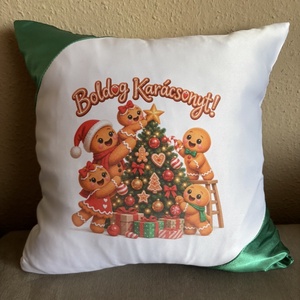 Karácsonyi díszpárna - Meska.hu