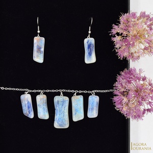 IKEBANA-DO FUSING ÜVEGÉKSZER NO. 28, Ékszer, Ékszerszett, Ékszerkészítés, Üvegművészet, MESKA