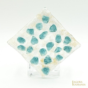 KARÁCSONY fa ÜNNEP üveg MÉCSES TARTÓ No. 98 - otthon & életmód - gyertya, illat, aroma - mécses és mécsestartó - Meska.hu