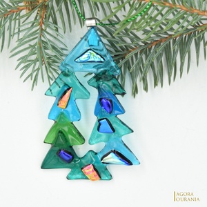 KARÁCSONYfa DÍSZ üveg ÜNNEP No. 96 - Meska.hu