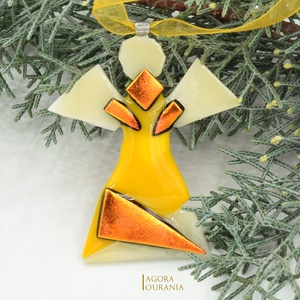 KARÁCSONYfa DÍSZ üveg ÜNNEP No. 92 - karácsony - karácsonyi lakásdekoráció - karácsonyfadíszek - Meska.hu