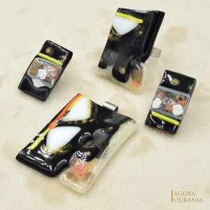 IKEBANA-DO FUSING ÜVEGÉKSZER NO. 100 - ékszer - nyaklánc - medál - Meska.hu