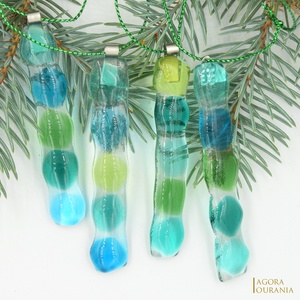 KARÁCSONYfa DÍSZ üveg ÜNNEP No. 94 - karácsony - karácsonyi lakásdekoráció - karácsonyfadíszek - Meska.hu