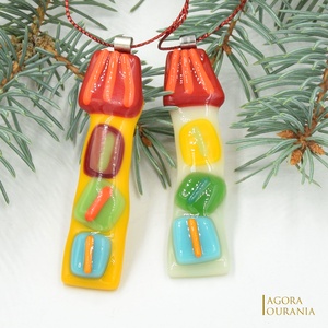 KARÁCSONYfa DÍSZ üveg ÜNNEP No. 99 - Meska.hu