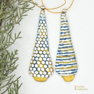 KARÁCSONYfa DÍSZ üveg ÜNNEP No.69 - Meska.hu