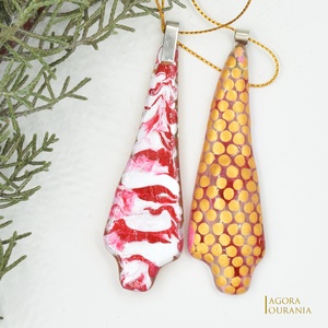 KARÁCSONYfa DÍSZ üveg ÜNNEP No.68 - karácsony - karácsonyi lakásdekoráció - karácsonyfadíszek - Meska.hu