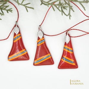 KARÁCSONYfa DÍSZ üveg ÜNNEP No.75 - Meska.hu