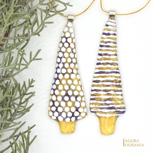 KARÁCSONYfa DÍSZ üveg ÜNNEP No.66 - Meska.hu