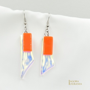 DICHROIC FUSING ÜVEGÉKSZER NO. 10, Ékszer, Fülbevaló, Lógó fülbevaló, Ékszerkészítés, Üvegművészet, MESKA