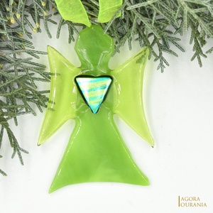 KARÁCSONYfa DÍSZ üveg ÜNNEP No. 97 - Meska.hu