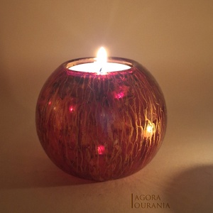 KARÁCSONY fa ÜNNEP üveg MÉCSES TARTÓ No. 81 - otthon & életmód - gyertya, illat, aroma - mécses és mécsestartó - Meska.hu