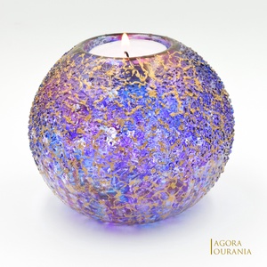 KARÁCSONY fa ÜNNEP üveg MÉCSES TARTÓ No. 82, Otthon & Életmód, Gyertya, illat, aroma, Mécses és mécsestartó, Gyertya-, mécseskészítés, Üvegművészet, MESKA