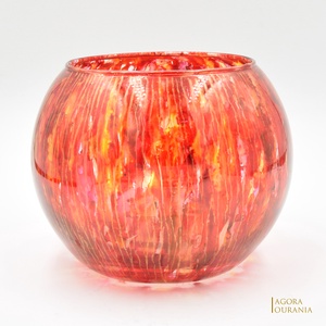 KARÁCSONY fa ÜNNEP üveg MÉCSES TARTÓ No. 84 - otthon & életmód - gyertya, illat, aroma - mécses és mécsestartó - Meska.hu