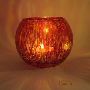 KARÁCSONY fa ÜNNEP üveg MÉCSES TARTÓ No. 84, Otthon & Életmód, Gyertya, illat, aroma, Mécses és mécsestartó, Gyertya-, mécseskészítés, Üvegművészet, MESKA