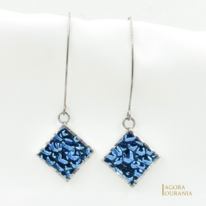 TIFFANY ÜVEGÉKSZER NO. 323 MINIMAL ART DESIGN - ékszer - fülbevaló - lógó fülbevaló - Meska.hu