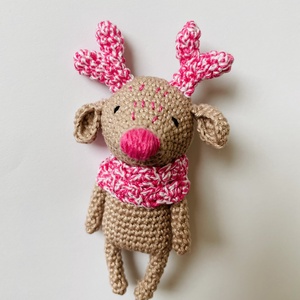 MEGRENDELÉS - Horgolt amigurumi rénszarvas - Meska.hu
