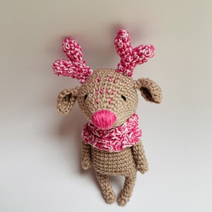 MEGRENDELÉS - Horgolt amigurumi rénszarvas - játék & sport - plüssállat & játékfigura - más figura - Meska.hu