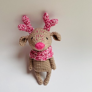 MEGRENDELÉS - Horgolt amigurumi rénszarvas - játék & sport - plüssállat & játékfigura - más figura - Meska.hu