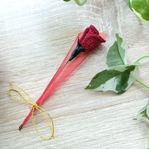 Horgolt csipke rózsa, 13cm, örök rózsa, rendelhető - Meska.hu