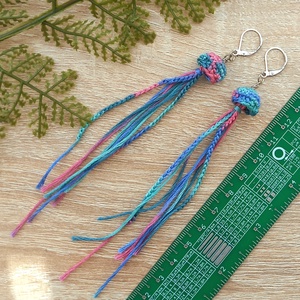 Extra hosszú medúza, nyugi füli - ékszer - fülbevaló - lógó fülbevaló - Meska.hu