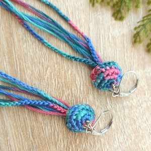 Extra hosszú medúza, nyugi füli - ékszer - fülbevaló - lógó fülbevaló - Meska.hu