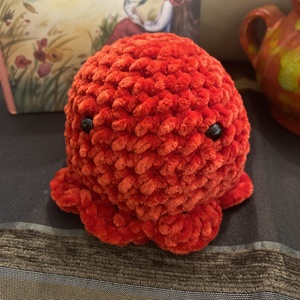 Horgolt polip - játék & sport - plüssállat & játékfigura - polip, medúza - Meska.hu