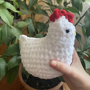 Horgolt csirke - játék & sport - plüssállat & játékfigura - más figura - Meska.hu