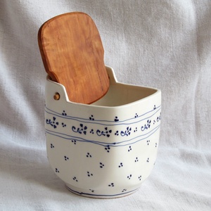 Kerámia sótartó körtefa fedéllel -  - Meska.hu