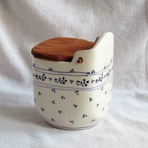 Kerámia sótartó körtefa fedéllel -  - Meska.hu