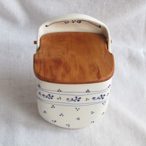 Kerámia sótartó körtefa fedéllel -  - Meska.hu