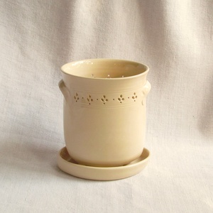 Evőeszköz szárító kerámiából, áttört díszítéssel - Meska.hu