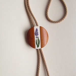 Bolo nyakkendő, levendula virágos - ruha & divat - férfi ruha - nyakkendő - Meska.hu