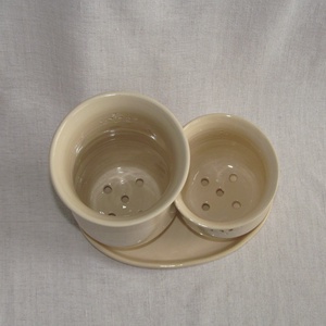 Evőeszköz szárító, két részes, áttört díszítéssel - táska & tok - uzsonna- & ebéd tartó - evőeszköz tartó - Meska.hu