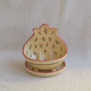 Szappantartó kis virágokkal, tálkával - otthon & életmód - fürdőszoba - szappantartó - Meska.hu