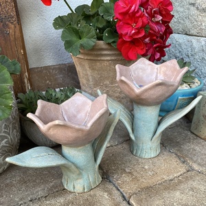 Kerámia tulipán - otthon & életmód - ház & kert - kerti dísz - Meska.hu