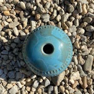 Türkizkék kerámia váza - otthon & életmód - virágdekoráció - virágtartó - váza - Meska.hu