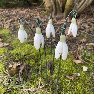 Kerámia hóvirág, Otthon & Életmód, Virágdekoráció, Virágok, Szálas virág, Kerámia, MESKA