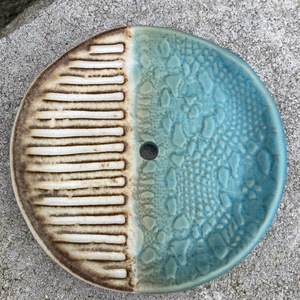 Türkiz szappantartó, Otthon & Életmód, Fürdőszoba, Szappantartó, Kerámia, MESKA