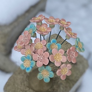 Kerámia virág - otthon & életmód - virágdekoráció - virágdíszek - asztali virágdísz - Meska.hu