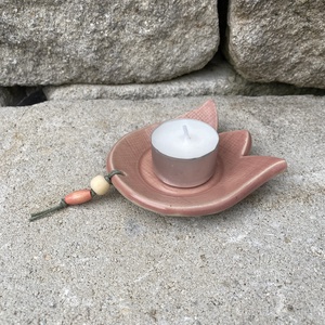Tulipános mécsestartó - otthon & életmód - gyertya, illat, aroma - gyertyatartó - Meska.hu