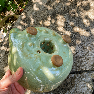 Kézzel készített kerámia szűrőtál - berry bowl XL - otthon & életmód - konyhafelszerelés, tálalás - tálalás - kínálótál - Meska.hu