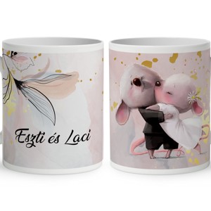 Kérd a neveddel - A legcukibb Egér Pár mintás bögre, Otthon & Életmód, Konyhafelszerelés, tálalás, Tálalás, Bögre & Csésze, , MESKA