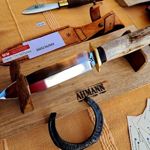 Kétélű vadász tőr- Dolchmesser - játék & sport - sport és kikapcsolódás - vadászat - trófea alátét - Meska.hu