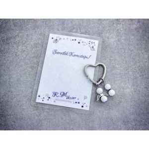 Szeretlek Keresztapa kulcstartó tejkvarccal, Táska & Tok, Kulcstartó & Táskadísz, Kulcstartó, , MESKA