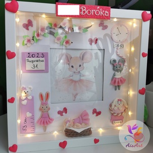 Baba képkeret, Otthon & Életmód, Babaszoba, gyerekszoba, Babaszoba kép, Gyurma, MESKA