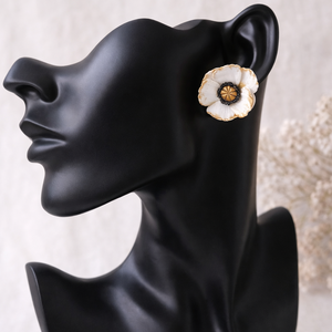 Pipacs fülbevaló - ékszer - fülbevaló - pötty fülbevaló - Meska.hu