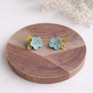 Nefelejcs fülbevaló - ékszer - fülbevaló - pötty fülbevaló - Meska.hu